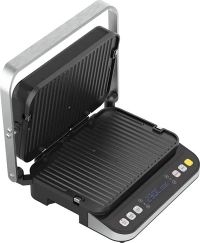 Grill elektrik Aeno EG1, 180°, pllaka jo ngjitëse, gri