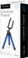 Tripod për telefon dhe kamerë Kruger&amp;Matz KM1366, këmbë që lëvizin, mban deri 700 g, i zi