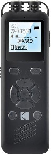 Dиктафон Kodak VRC 250, 8GB, LCD екран, црн