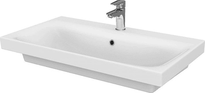 Lavabo mobiljeje Cersanit Moduo 80 cm, qeramike, e bardhë