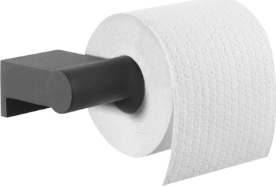Mbajtës letre tualeti Tiger Bold, inox, mat, i zi