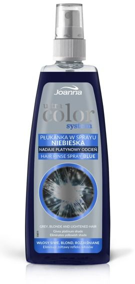 Joanna Ultra Color Спреј за испирање на коса, Сина, 150 ml