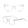 Syze elegante optike me dioptri 1.0, kornizë elastike, transparente