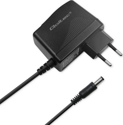 Adaptor rryme Qoltec Plug in, 24W, 12V 2A, 5.5x2.1mm, i zi