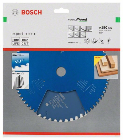 Teh rrethor për dru Bosch Expert for Wood, MicroteQ karbid, universal