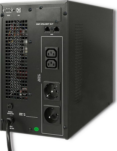 UPS Qoltec 53043, 3000VA 2400W, me ekran LCD, i zi