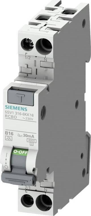 Diferncial Siemens 5SV1, 10A, 30mA AC 1P+N