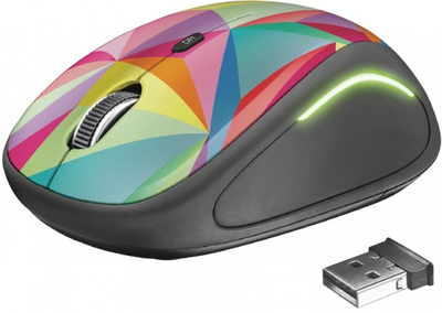 Maus wireless Trust Yvi FX 22337, USB, për laptop edhe kompjuter, shumëngjyrësh