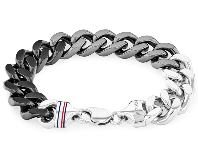 Byzylyk për meshkuj Tommy Hilfiger, i hirtë/zi