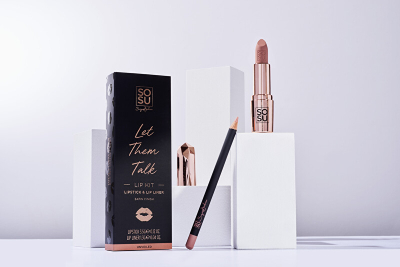 Set për buzë Buzëkuq 3.5 g + Laps për buzë 1.35 g Let Them Talk SOSU Cosmetics