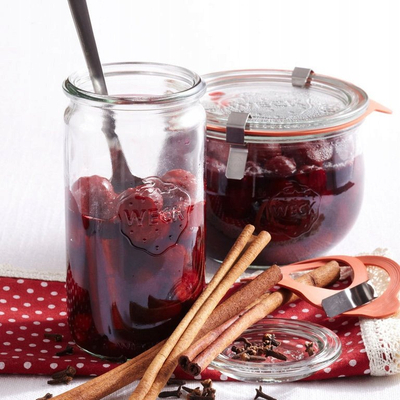 Set kavanozësh qelqi WECK Zylinder, 600 ml, me kapak dhe kapëse, transparent