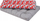 Jastëk i gjatë për mbajtëse palete Hobbygarden Leo, 120x40 cm, material Ekolen, gri