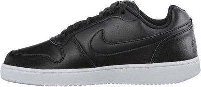 Atlete Nike Ebernon Low W AQ1779-001, lëkurë, taban gome, të zeza