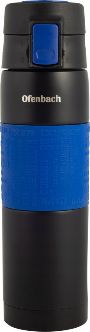 Gotë termike Ofenbach Thermal Mug 101300, 480ml, çelik inox, e zezë