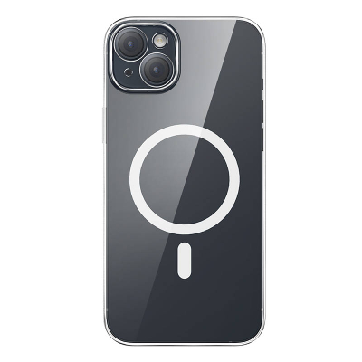Kuti telefoni Baseus Magnetic Crystal Clear për iPhone 13 (transparent) me mbrojtës ekrani të gjithë xhamit të temperuar dhe kit pastrimi
