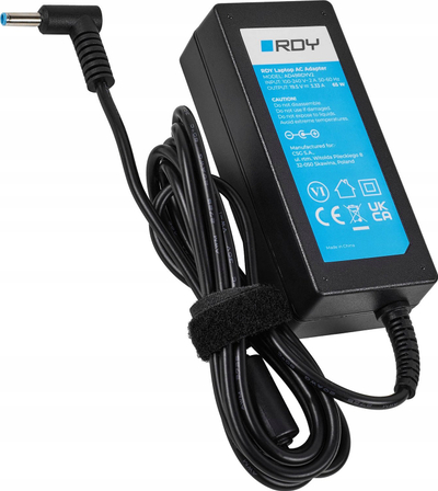 Karikues laptopi Green Cell RDY AD49RDYV2, 65W 19.5V 3.33A, për HP, i zi