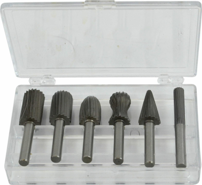 Set frezash metali Awtools, 6 copë, 6 mm, metalik