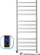 Radiator elektrik për banjo Navin Loft, 500x1200 mm, 550W, krom