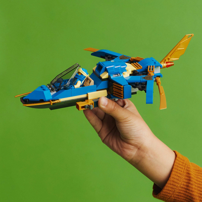 Конструкторска играчка ЛЕГО НИНЏАГО Џеј Млазниот Авион Молња ЕВО 71784, 146 делови, за деца 6+
