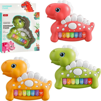 Piano lodër për fëmijë Trifox Dinosaur MIX, muzikore, shumëngjyrëshe