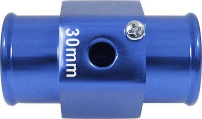 Adapter sensor temperature uji Depo 30mm, fije 1/8 NPT, argjendtë