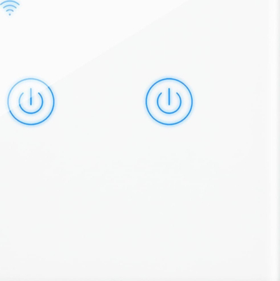Ndërprerës inteligjent me prekje BLOW 72-088, WiFi, 2 kanale, i bardhë
