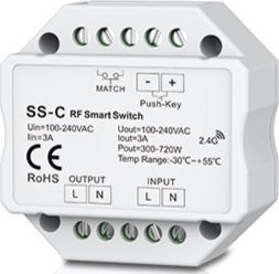 Kontroller drite Skydance SS C, një kanal, 230V, me buton Push Key