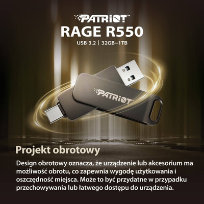 USB Patriot, 32GB, USB 3.0, црна