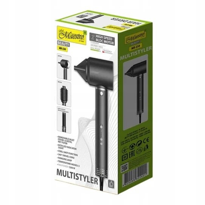 Multistyler flokësh Maestro MR-230, 3 në 1, 1200W, i zi