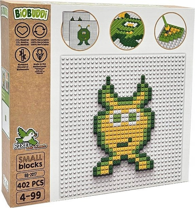 Lodër ndërtimi BiOBUDDi Monsters BB-2017, 402 copë, për kalamaj 4+ vjeç, me shumë ngjyra