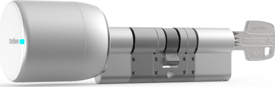 Cilindër bravë GERDA SLR Type C për Tedee, 30–61mm 37–68mm, klasa e sigurisë 6, argjend