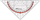 Gjysmërreth vizatimi Möbius Ruppert 723170040, 14cm, plastikë e kuqe transparente