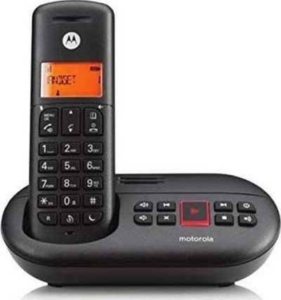 Receptor telefoni pa tel DECT Motorola E211, ekran LCD, me sekretari telefoni, i zi