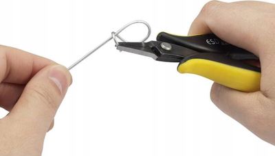 Këpucë metalike me hundë të sheshme Toolcraft 1555068, 144mm, ESD, zi e verdhë