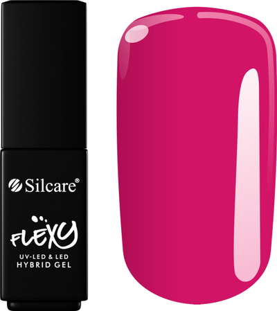 Llak xhel hibrid Silcare Flexy NO.1, pigmentim i lartë, shkëlqim i lartë, ngjyrë NO.1