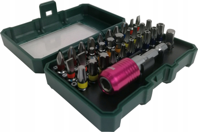 Set bitash DEWALT 31 copë, magnetik, në kasetë plastike, i verdhë