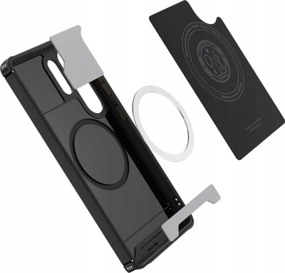 Kapak telefoni Spigen Core Armor për Samsung Galaxy S25 Ultra, me MagSafe, matte, i zi