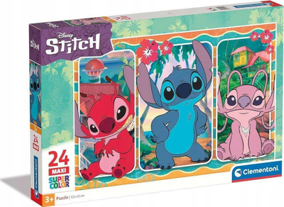 Puzzle për fëmijë Clementoni Disney Stitch, 24 pjesë, shumëngjyrësh