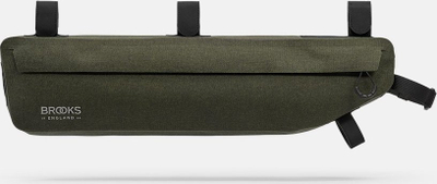 Çantë kornize biçiklete Brooks Scape Frame Bag Large, 3.5L, e papërshkueshme nga uji, jeshile Mud