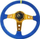 Timon sportiv MTuning Steering Wheel Pro 350mm, offset 80mm, suede blu