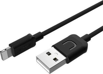 Kabllo Lightning Usams USB-A, 1m, e zezë