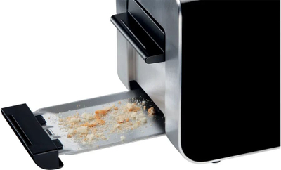 Toster Bosch TAT8613N, 860W, држач за кифли, црн