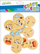 Stickerë dekorativë druri Craft with Fun Emojis, vetëngjitës, set me 12 copë, me shumë ngjyra