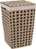 Shportë rrobash 5five Paper Laundry Basket 15L, 15 litra, me kapak, bezhë me të zezë