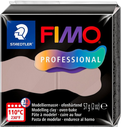 Argjilë për modelim FIMO Professional, 57g, piqet në furrë, taupe