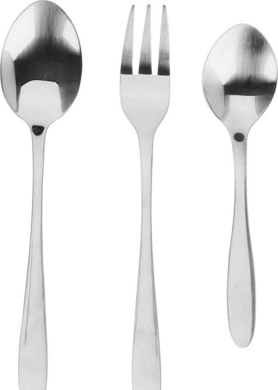 Set takëmesh Silver Cutlery, 39 copë, çelik inox, argjendtë