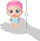 Lodër kukull IMC Toys Laffies Greta 92174, bebe interaktive, flokë rozë, me ngjyra