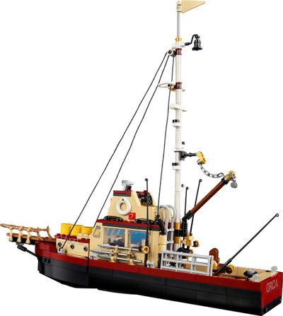 Set Lego Ideas Jaws 21350, dioramë ekspozimi, për të rritur, shumëngjyrësh