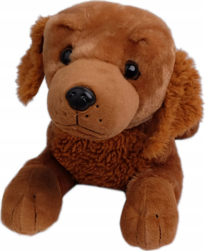 Lodër pelushi MADE Golden Dog, 60 cm, i shtrirë, bezhë