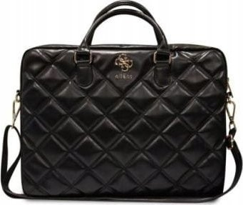 Çantë laptopi Guess Quilted, 15-16", PU, e zezë